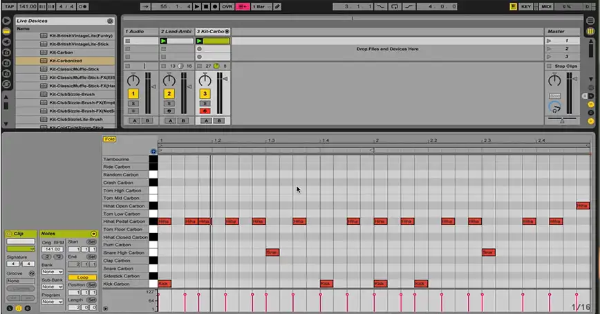 How to Transpose MIDI in Ableton Live